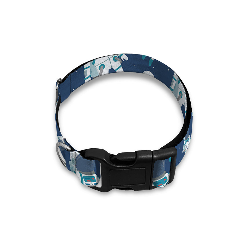Cute Astronaut Pattern Print Dog Collar