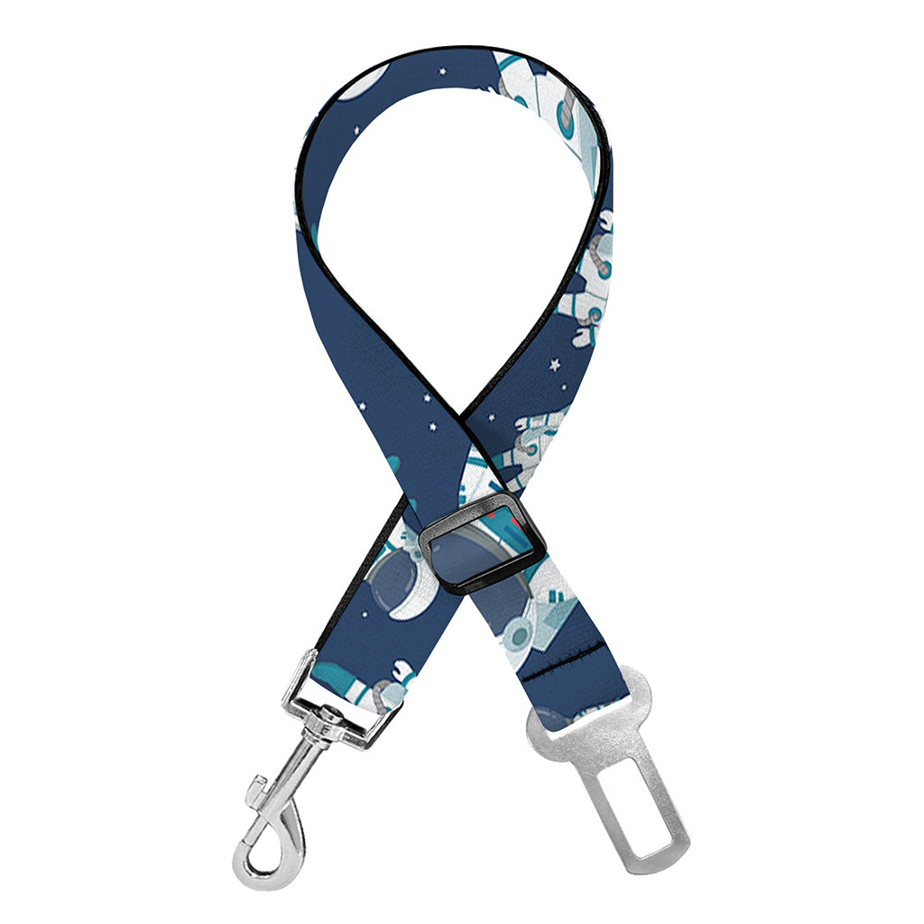 Cute Astronaut Pattern Print Dog Seat Belt