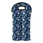 Cute Astronaut Pattern Print Double Neoprene Wine Tote