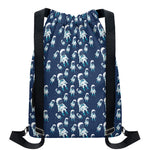 Cute Astronaut Pattern Print Drawstring Backpack