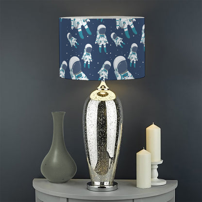 Cute Astronaut Pattern Print Drum Lamp Shade