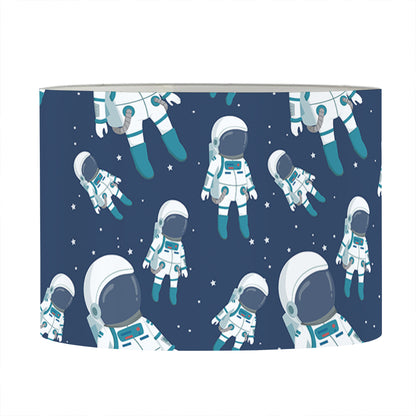 Cute Astronaut Pattern Print Drum Lamp Shade