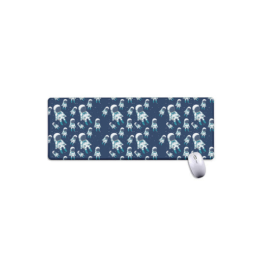 Cute Astronaut Pattern Print Extended Mouse Pad