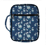 Cute Astronaut Pattern Print Front Pocket Bible Bag