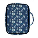 Cute Astronaut Pattern Print Front Pocket Bible Bag