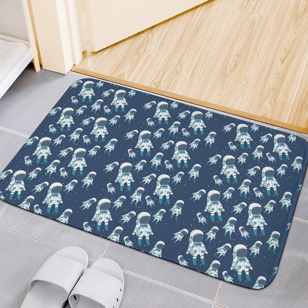 Cute Astronaut Pattern Print Indoor Door Mat