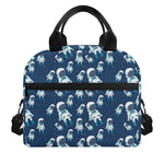 Cute Astronaut Pattern Print Insulated Lunch Bag