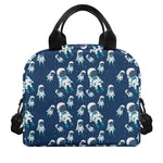 Cute Astronaut Pattern Print Insulated Lunch Bag