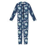 Cute Astronaut Pattern Print Jumpsuit