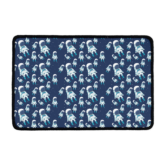 Cute Astronaut Pattern Print Kitchen Mat