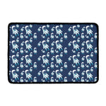 Cute Astronaut Pattern Print Kitchen Mat