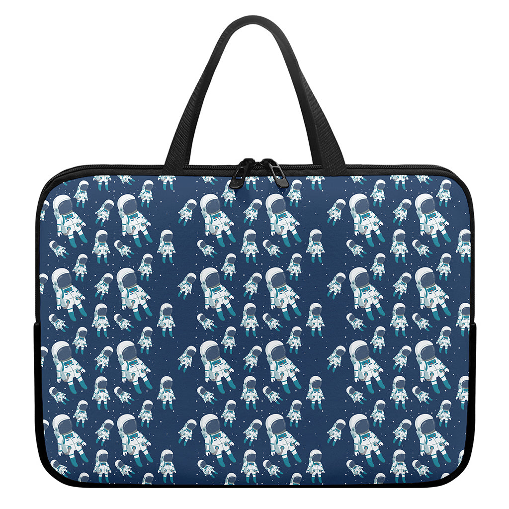 Cute Astronaut Pattern Print Laptop Sleeve With Handle