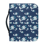 Cute Astronaut Pattern Print Leather Bible Cover