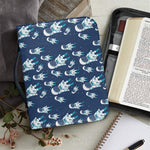 Cute Astronaut Pattern Print Leather Bible Cover