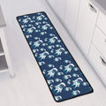 Cute Astronaut Pattern Print Long Kitchen Mat