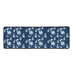 Cute Astronaut Pattern Print Long Kitchen Mat