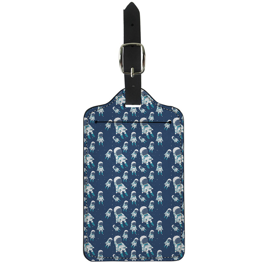 Cute Astronaut Pattern Print Luggage Tag
