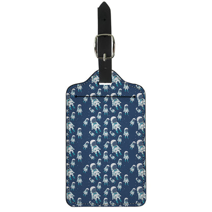 Cute Astronaut Pattern Print Luggage Tag