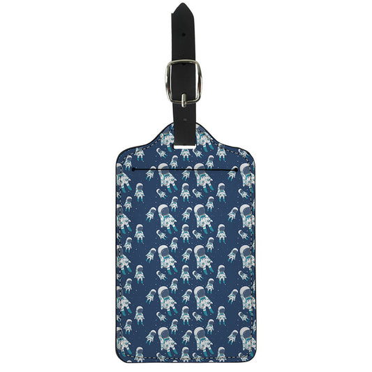 Cute Astronaut Pattern Print Luggage Tag