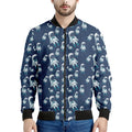 Cute Astronaut Pattern Print Men's Bomber Jacket