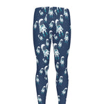Cute Astronaut Pattern Print Men's leggings