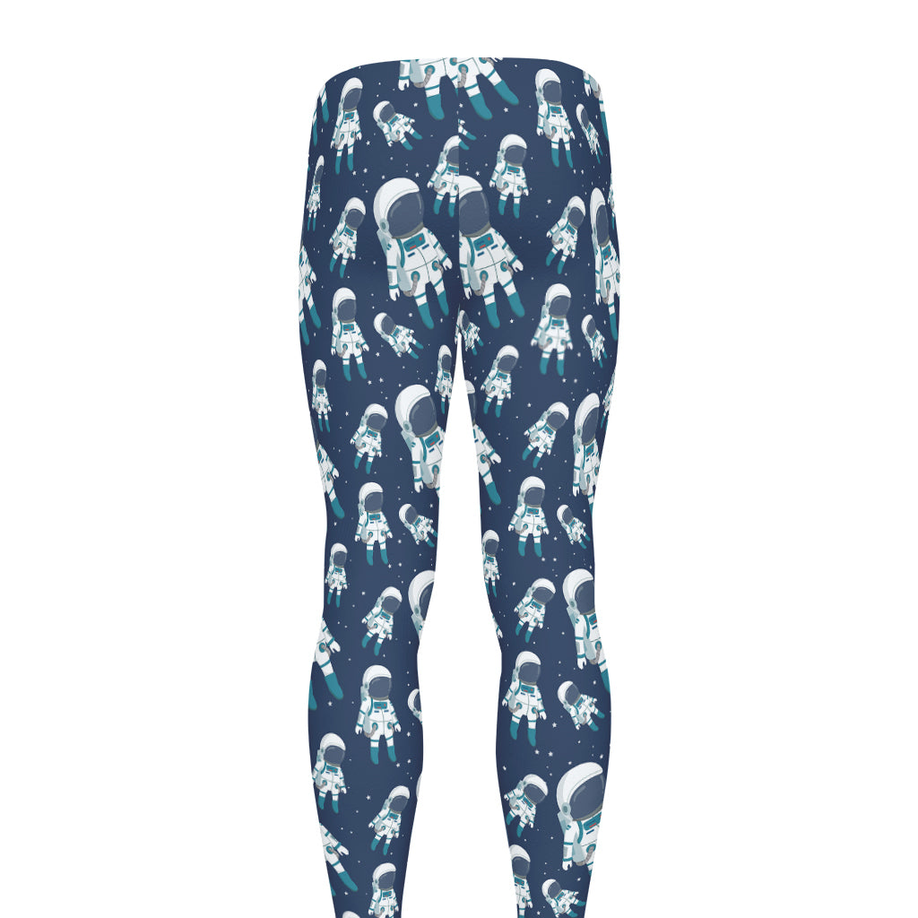 Cute Astronaut Pattern Print Men's leggings