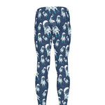Cute Astronaut Pattern Print Men's leggings