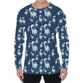 Cute Astronaut Pattern Print Men's Long Sleeve T-Shirt