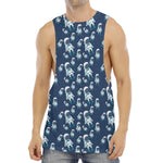 Cute Astronaut Pattern Print Men's Muscle Tank Top