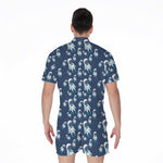 Cute Astronaut Pattern Print Men's Rompers