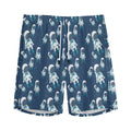 Cute Astronaut Pattern Print Men's Athletic Shorts