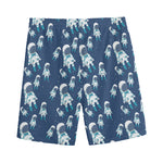 Cute Astronaut Pattern Print Men's Sports Shorts