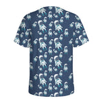 Cute Astronaut Pattern Print Men's Sports T-Shirt