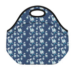 Cute Astronaut Pattern Print Neoprene Lunch Bag
