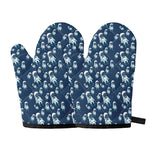 Cute Astronaut Pattern Print Oven Mitts