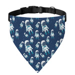 Cute Astronaut Pattern Print Over The Collar Dog Bandana