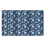 Cute Astronaut Pattern Print Polyester Doormat