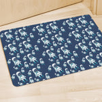 Cute Astronaut Pattern Print Polyester Doormat