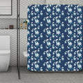 Cute Astronaut Pattern Print Polyester Shower Curtain
