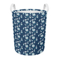Cute Astronaut Pattern Print Round Laundry Basket