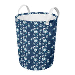 Cute Astronaut Pattern Print Round Laundry Basket