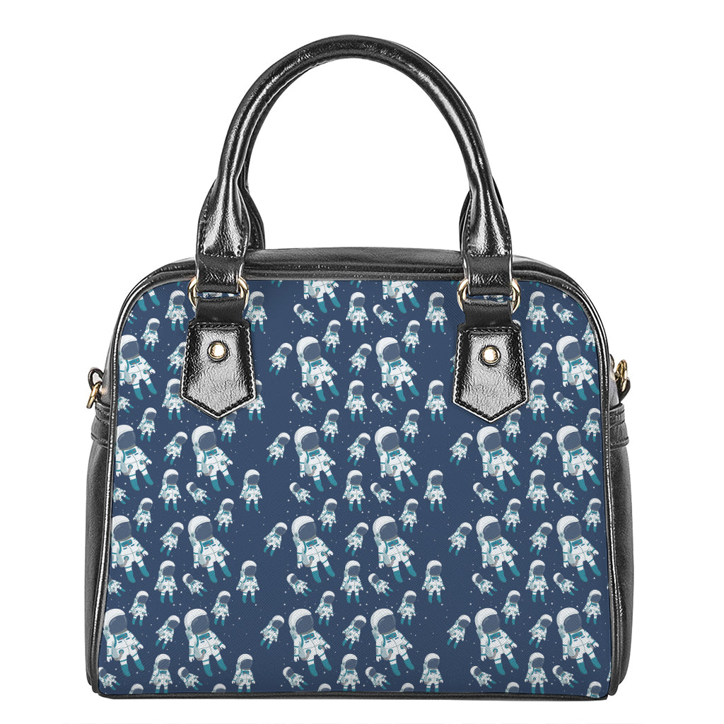 Cute Astronaut Pattern Print Shoulder Handbag