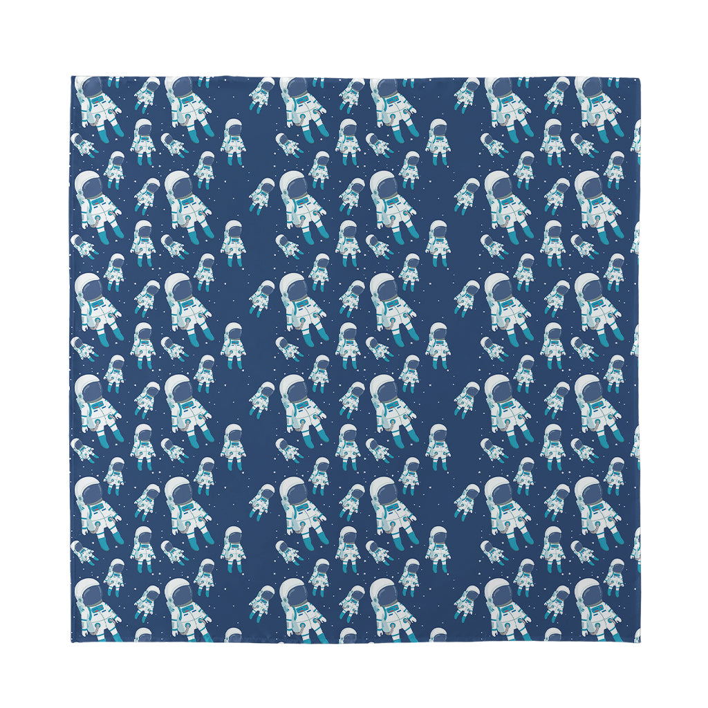 Cute Astronaut Pattern Print Silk Bandana
