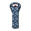 Cute Astronaut Pattern Print Single Neoprene Wine Tote