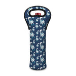 Cute Astronaut Pattern Print Single Neoprene Wine Tote