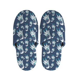 Cute Astronaut Pattern Print Slippers