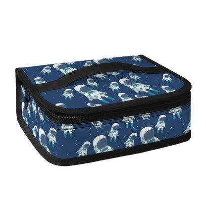 Cute Astronaut Pattern Print Small Lunch Bag