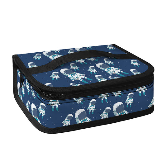 Cute Astronaut Pattern Print Small Lunch Bag