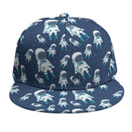 Cute Astronaut Pattern Print Snapback Cap