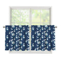 Cute Astronaut Pattern Print Tier Curtains